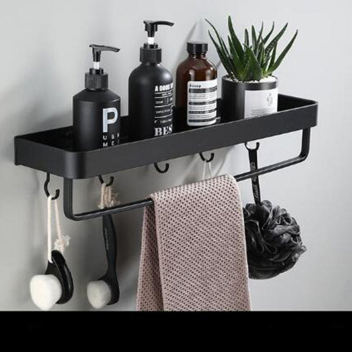 Black Space Aluminum Wall Shelf