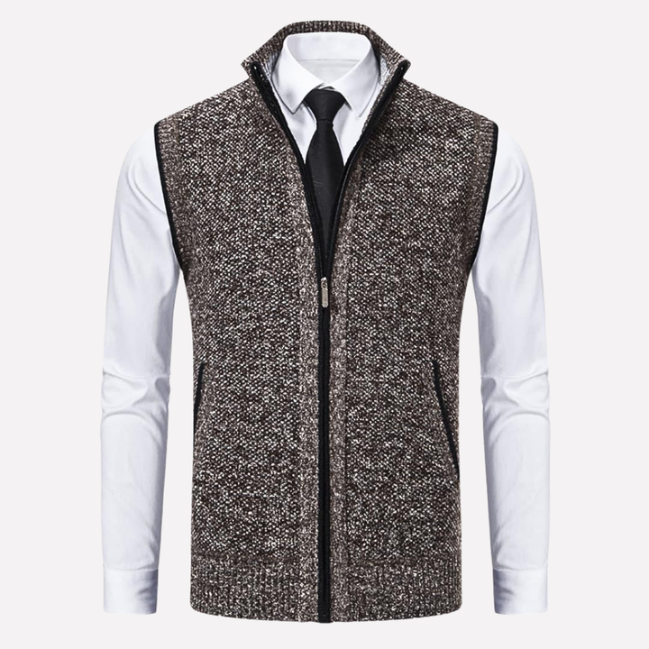 Men’s Vest with Zip Front