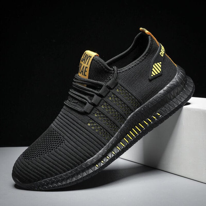 Men’s Athletic Shoes with Knitted Mesh Upper
