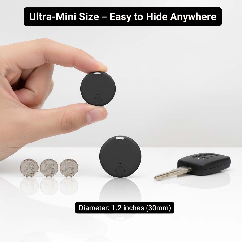 Magnetic Mini GPS Tracker with Real-Time Location, Motion Alerts and Audio Monitoring