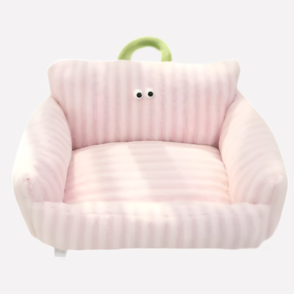 Plush Pet Sofa with Elevated Comfort