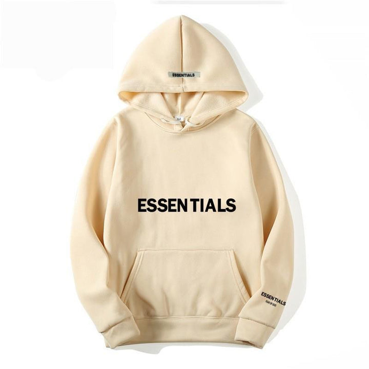 Warm Fleece Hoodie with Letter Print Cozy Comfort Meets Urban Style