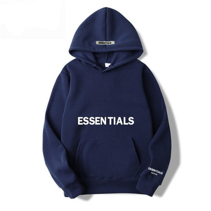 Warm Fleece Hoodie with Letter Print Cozy Comfort Meets Urban Style