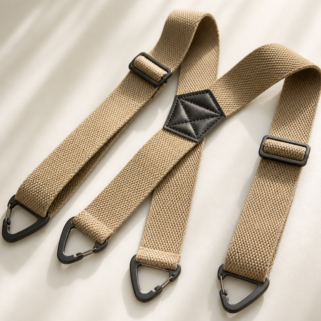Men's Elastic Suspenders, 1.5 Inch Wide with Metal Clips, X or Y Back