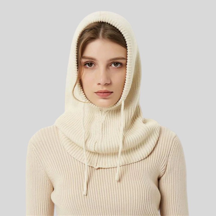 Knitted Winter Hooded Neck Warmer