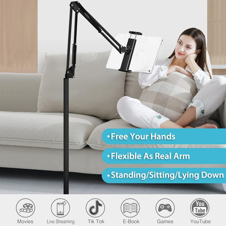 Adjustable 360° Phone and Tablet Floor Stand – Movira