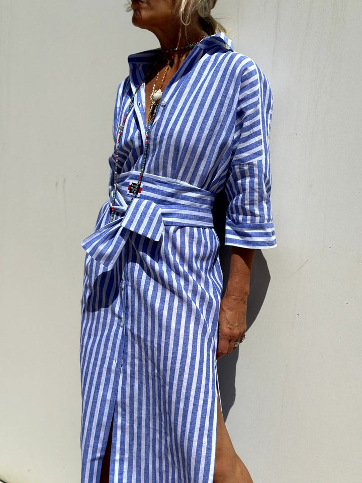 Women’s Elegant Long Sleeve Shirt Dress