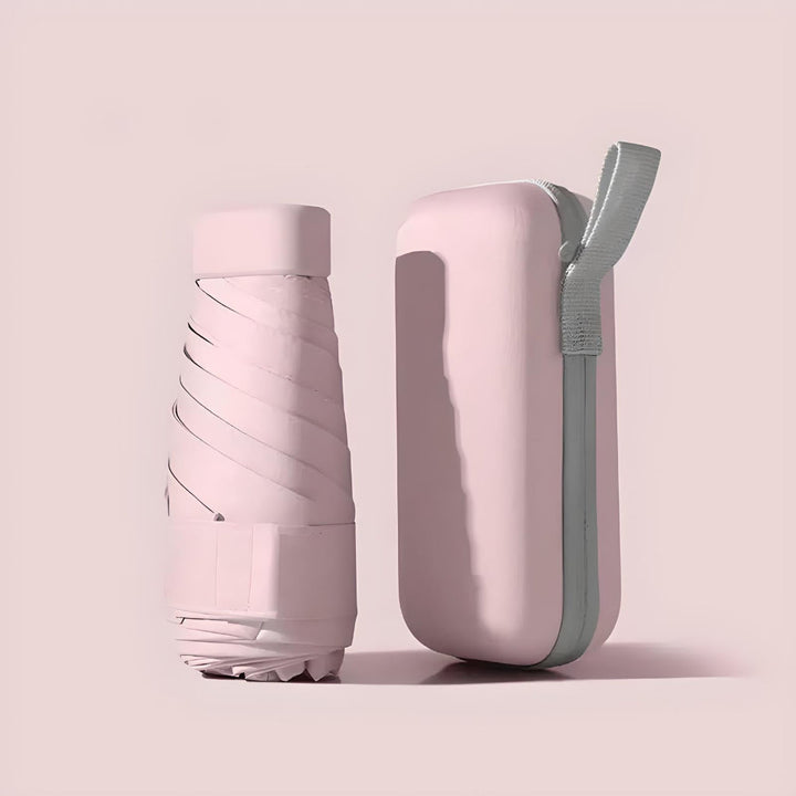 Compact Travel Umbrella And Case