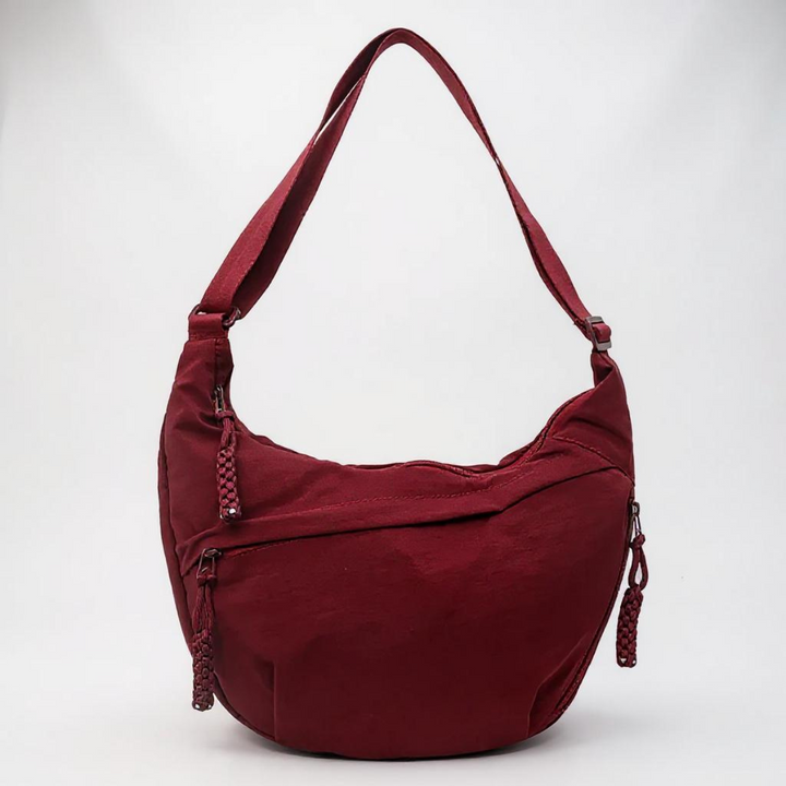 Crescent Shoulder Bag – Sustainable Nylon with Adjustable Shoulder Strap