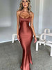 Women’s Long Bodycon Dress with Spaghetti Straps for Summer