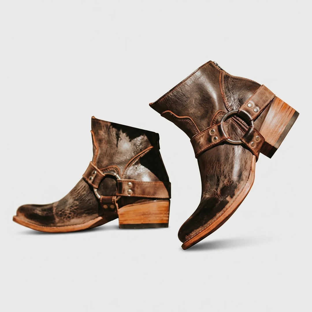 Ankle Boots with Buckle Detail - Jodi