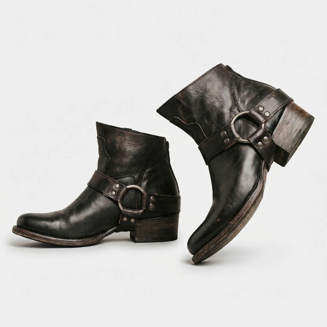 Ankle Boots with Buckle Detail - Jodi