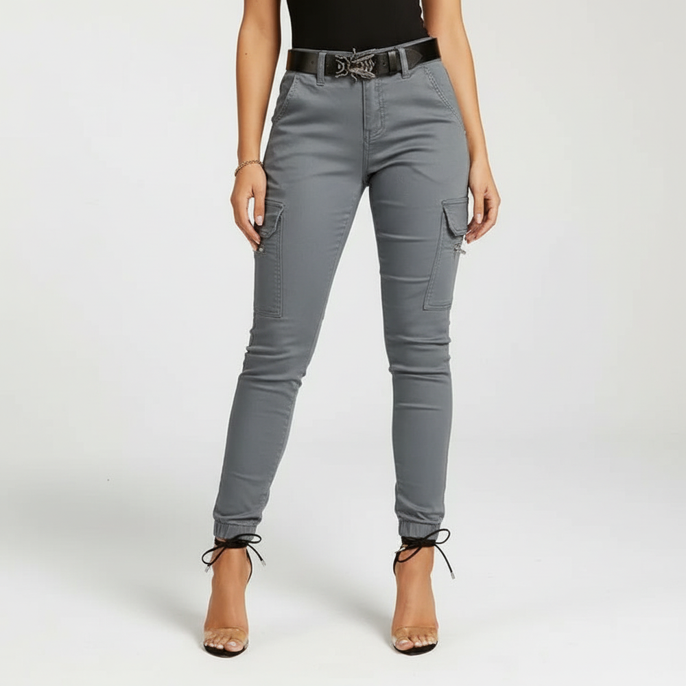Cargo Jeans with Elastic Waistband - Regina