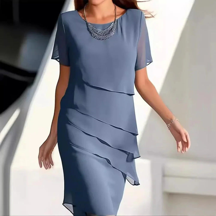 Women’s Chiffon Midi Dress – Effortless Style and Comfort