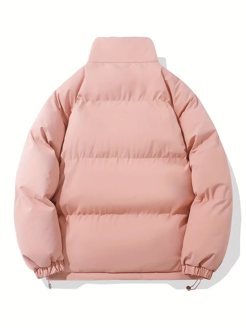 Women’s padded winter jacket with high collar and full zip