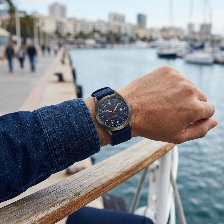 Military Watch with Nylon Strap – Water-Resistant, Shockproof, with Luminous Hands