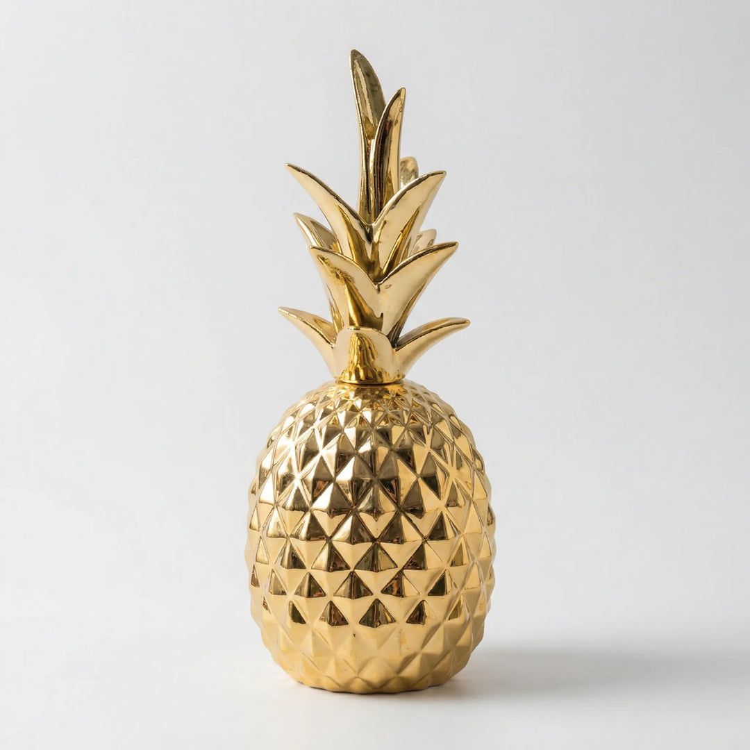 Nordic-Style Golden Pineapple Figurine - Pinnaglow