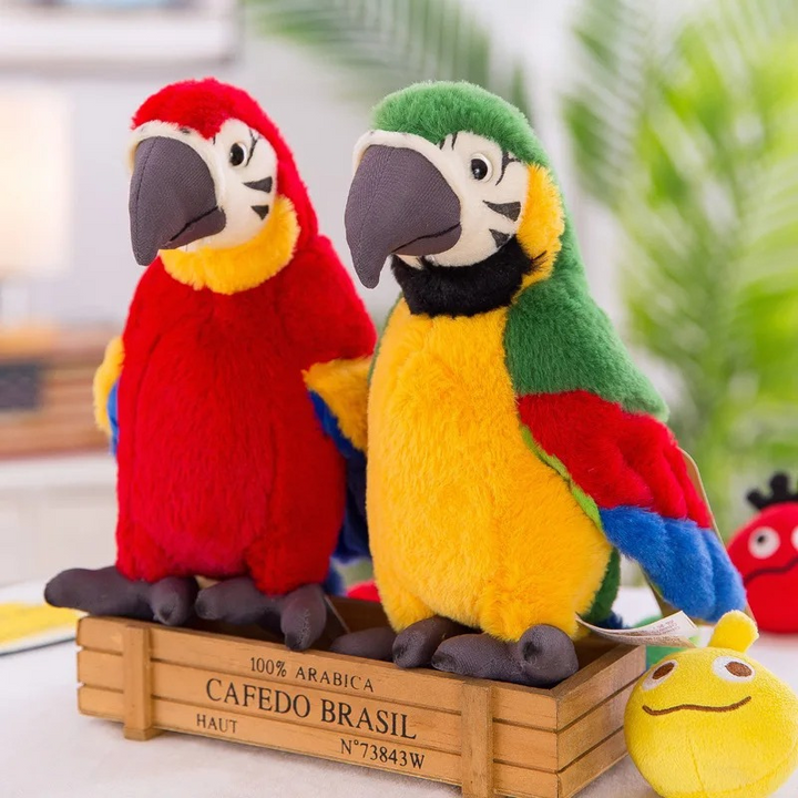 Talking Parrot Plush Toy - Squawkie
