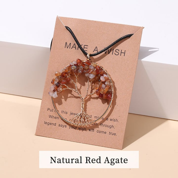 Seven Chakra Tree of Life Necklace