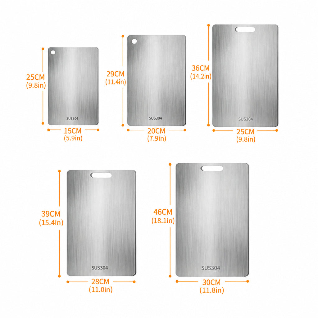 Titanium Kitchen Cutting Board – 316 Grade, Double-Sided
