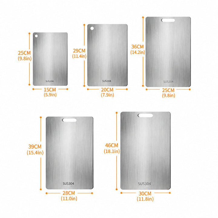 Titanium Kitchen Cutting Board – 316 Grade, Double-Sided