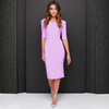 Women's Bodycon Midi Dress with Open Back