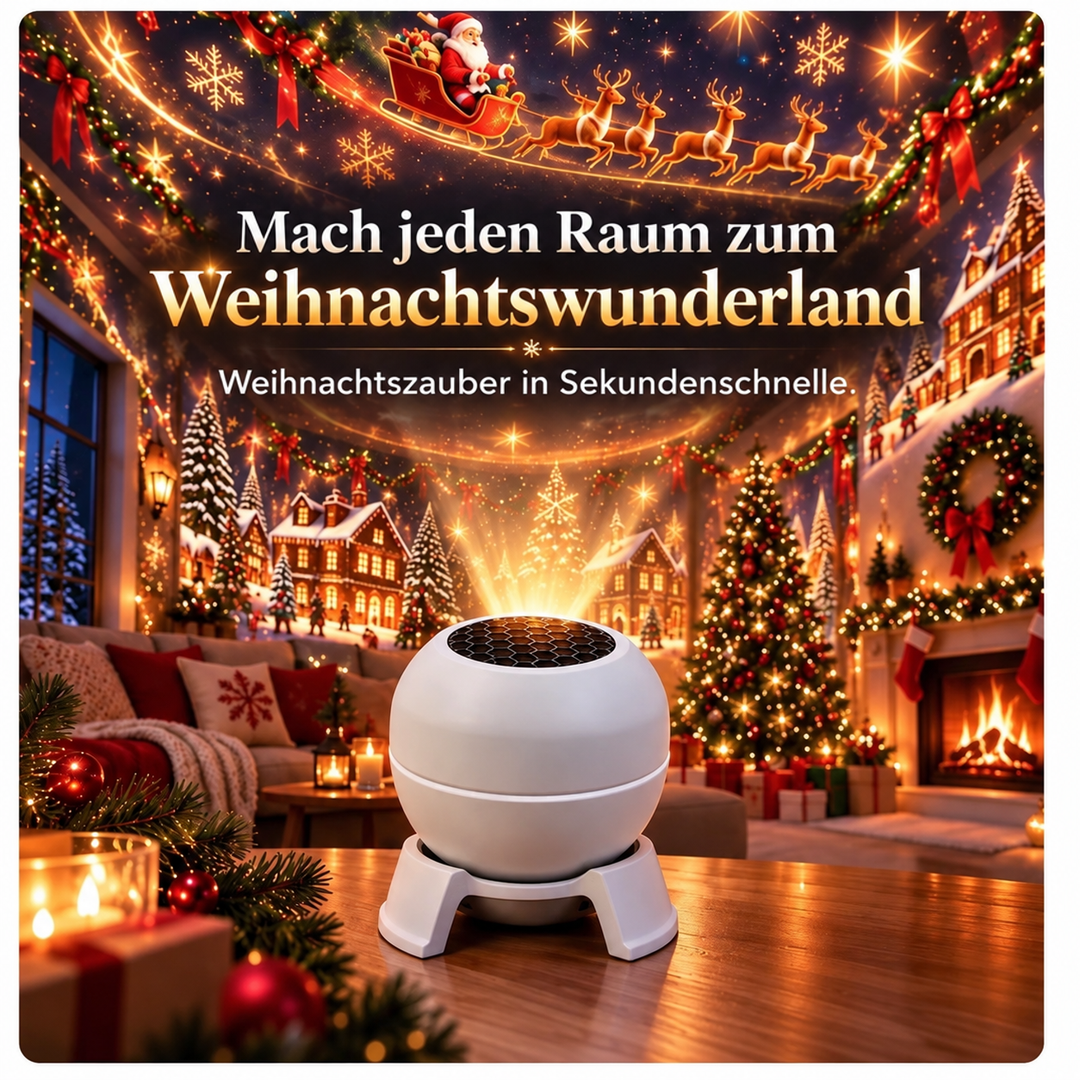 Christmas Projector Night Light for Walls and Ceilings – USB-Powered Holiday Decor