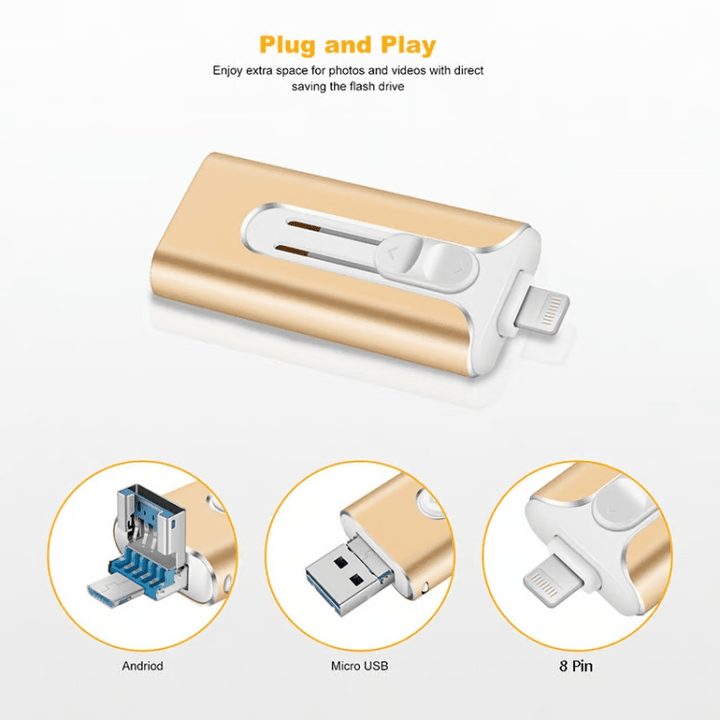 4-in-1 Memory Stick – Extra Storage for Your Smartphone