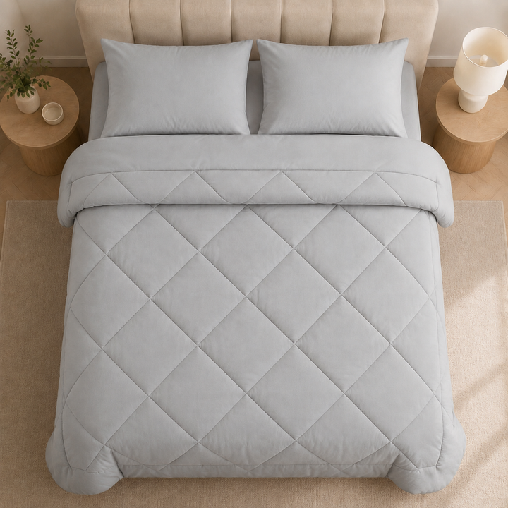 2-in-1 Quilted Comforter – No Duvet Cover Needed