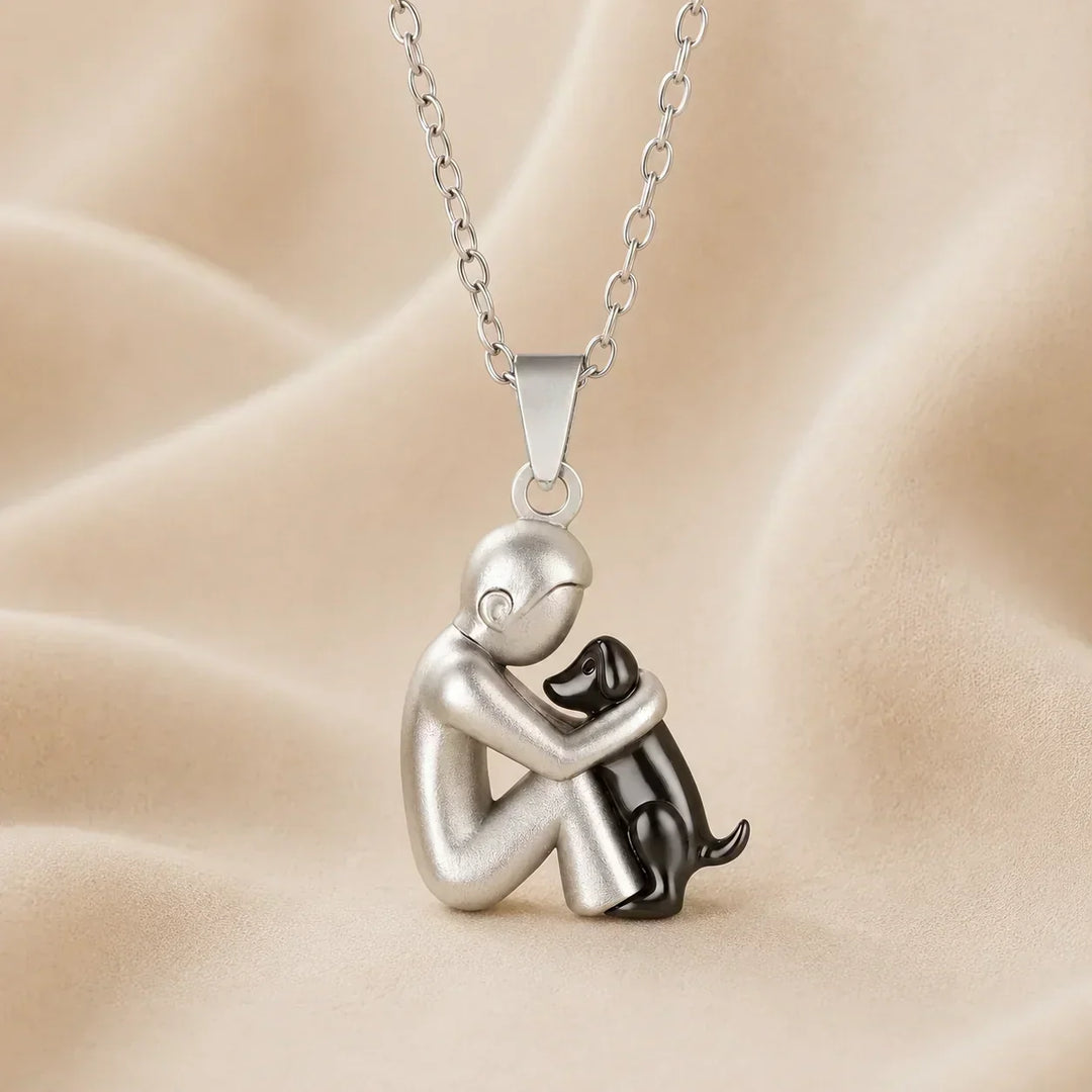 Elegant Pet Silhouette Pendant Necklace with Adjustable Chain