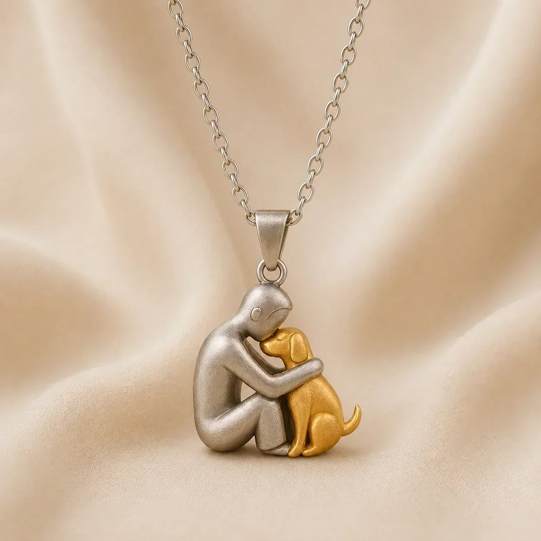Elegant Pet Silhouette Pendant Necklace with Adjustable Chain