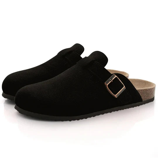 Women’s Suede Cork Slippers – Comfort and Style in Every Step