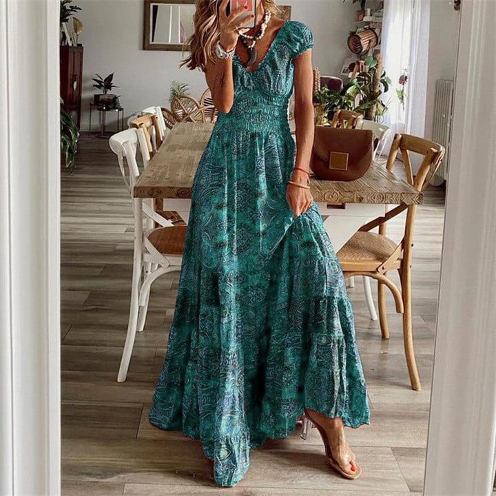 Women’s Bohemian Print Maxi Dress