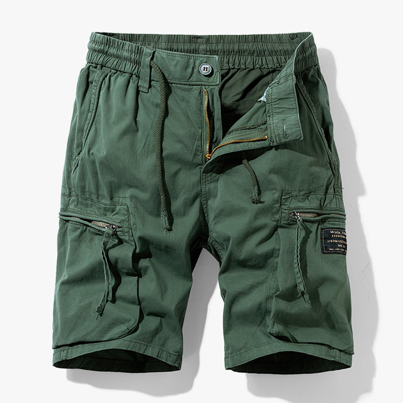 Men’s Summer Cargo Shorts with Drawstring Waist