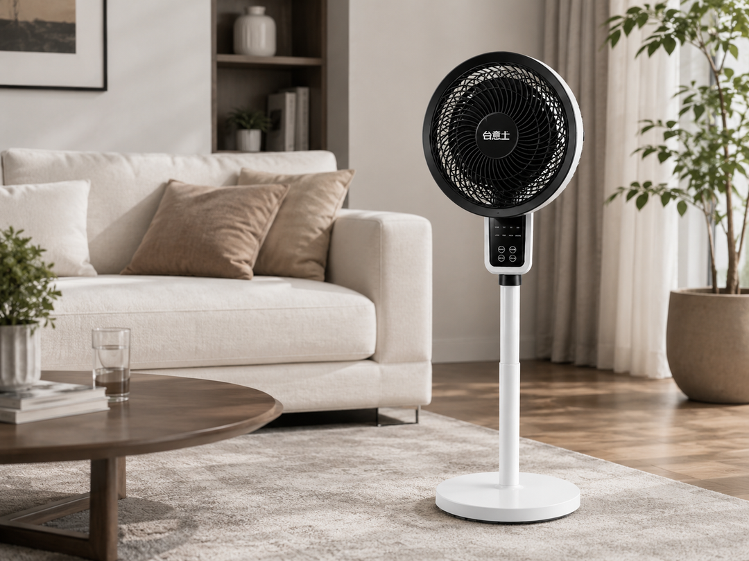 Adjustable pedestal fan with 3D oscillation